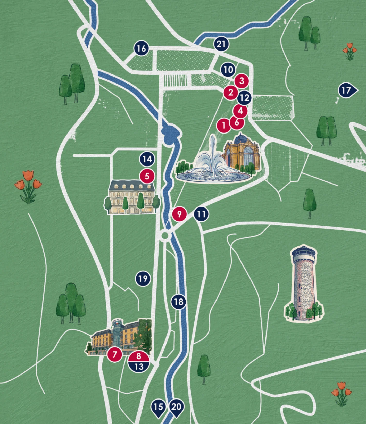 Mapa festivalu
